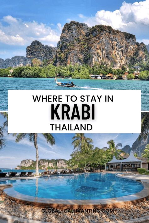 Where to Stay in Krabi, Thailand: Best Areas & Hotels (2024) Krabi Town, Thailand Packing, Ao Nang Beach, Thailand Vacation, Railay Beach, Family Friendly Resorts, Krabi Thailand, Bangkok Travel, Secluded Beach