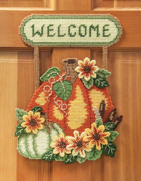 Harvest Welcome Plastic Canvas Kit Plastic Canvas Books, Latch Hook Rug Kits, Mary Maxim, Plastic Canvas Stitches, Plastic Canvas Tissue Boxes, Plastic Canvas Christmas, Plastic Canvas Patterns Free, Plastic Canvas Crafts, Canvas Projects