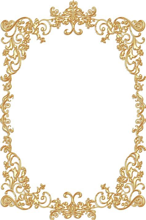 Vintage Border, Printable Frames, Gold Photo Frames, Frame Border Design, Wedding Frame, Vintage Borders, Golden Frame, Page Borders, Floral Border Design