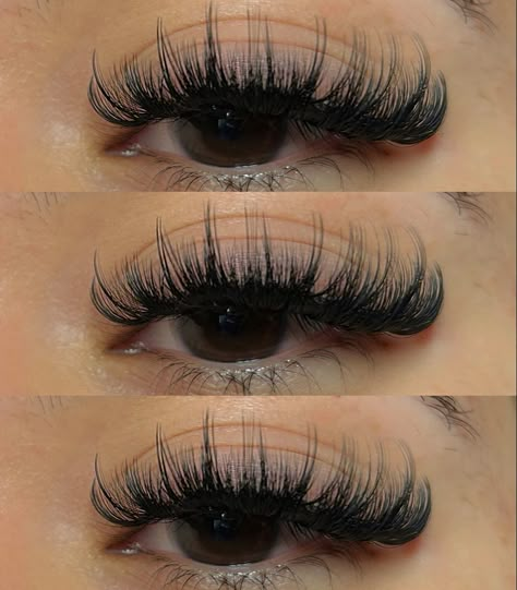 Hybrid Volume Lash Extensions, Hybrid Lash Extensions Styles, Wispy Volume Lashes, Wispy Hybrid, Makeup Date Night, Eyelash Extensions Volume, Hybrid Lash Extensions, Wispy Cat Eye, Extension Styles