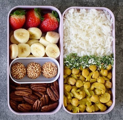 Protein Bento Box Ideas, Vegan Bento, Bento Box Ideas, Vegan Lunches, Makanan Diet, Vegan Meal Prep, Lunch Meal Prep, Idee Pasto Sano, Food Goals