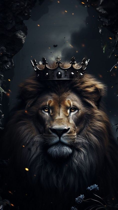 Lion Crown Wallpaper, Crown Wallpaper, Lion Hd Wallpaper, Fire Lion, Lion Crown, Lion Live Wallpaper, Lion Photography, Lions Photos, Lion Love