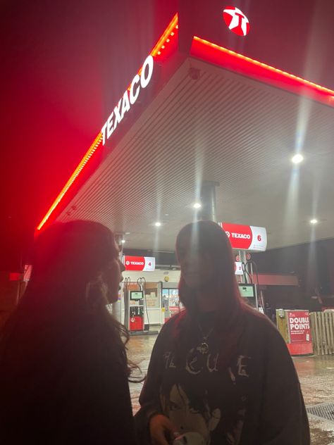 Petrol Station Aesthetic, Petrol Station, Filling Station, I Want To Travel, Summer Bucket Lists, Gas Station, Night Time, Road Trip