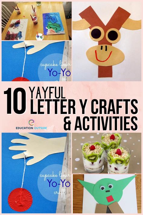 Letter Y Crafts For Preschool Activities, Preschool Letter Y Crafts, Letter Y Preschool Crafts, Y Preschool Activities, Y Activity For Preschool, Y Preschool Crafts, Letter Y Art Preschool, Letter Y Preschool Activities, Y Is For Craft