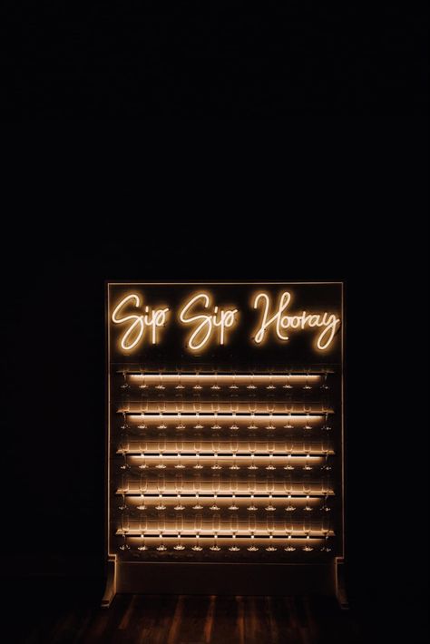 Led Backdrop, Champagne Wall, Remember Why You Started, Neon Wedding, Mobile Bar, Wedding Diy, Bar Ideas, Royal Wedding, Lighted Signs