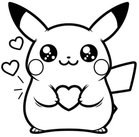 Pikachu Coloring, Amazing Coloring Pages, Fargelegging For Barn, Pikachu Coloring Page, Pikachu Drawing, Pola Kartu, Dog Coloring Page, Pokemon Coloring Pages, Pokemon Coloring