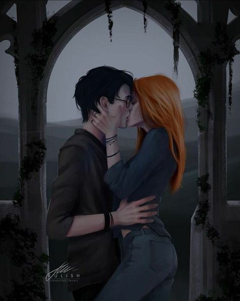 Ginny Weasley Fan Art, Harry Ginny, Harry Potter Ginny Weasley, Harry Potter Ginny, Citate Harry Potter, Harry And Ginny, Harry Potter Stories, Harry Potter Illustrations, Images Harry Potter