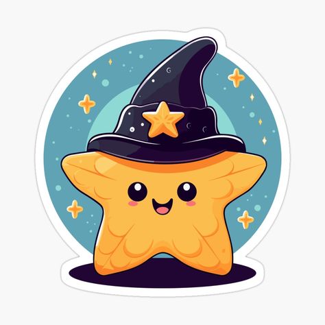 Get my art printed on awesome products. Support me at Redbubble #RBandME: https://www.redbubble.com/i/sticker/Starfish-Sea-star-Halloween-kawaii-by-Niktarka/150883285.EJUG5?asc=u Starfish Character Design, Starfish Character, Sea Murals, Anime Love Quotes, Kawaii Sticker, Stickers Design, Kawaii Illustration, Sea Star, Prop Design