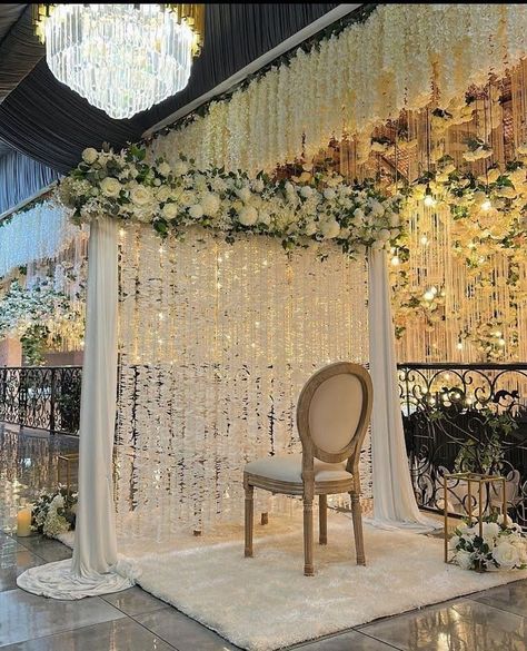 Pakistani Wedding Stage, Haldi Ceremony Decorations, Asian Wedding Decor, Nikah Decor, Marriage Function, Bride Photos Poses, Destination Wedding Decor, Wedding Entrance Decor, Dream Wedding Decorations