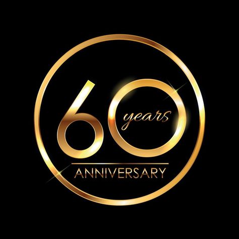 60 Years Anniversary, 60 Year Anniversary, Motion Graphics Inspiration, Graphics Inspiration, Year Anniversary, Motion Graphics, Vector Art, Vector Free, Vector Illustration