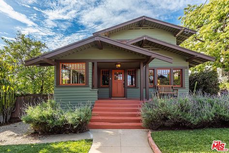 Craftsman Bungalow Exterior Colors, 1920 Craftsman Bungalow, Bungalow Exterior Colors, Craftsman House Colors, California Craftsman Bungalow, Craftsman Bungalow Exterior, California Craftsman, California Bungalow, Bungalow Exterior