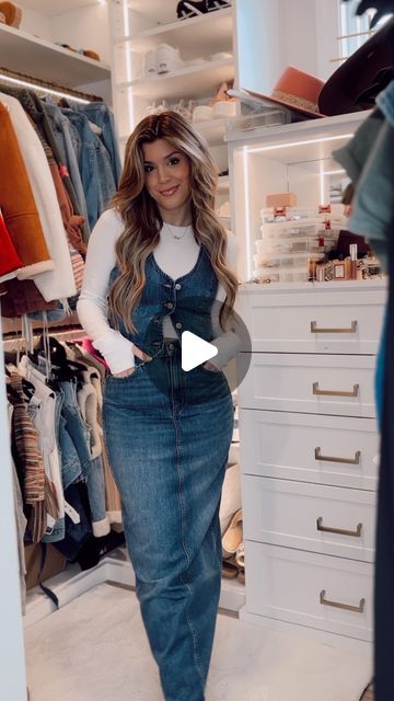 Cassidy Montalvo on Instagram: "Pretty sure we have a 50/50 split on lovers and haters of the maxi denim skirt making a comeback - maybe I can give ya some ideas to change some minds 🕺 comment LINK and I’ll DM you the outfit details 🫶  #maxidenimskirt #maxiskirt #denimstyle #outfitinsporeel #outfitideasforwomen #grwmreel" Cassidy Montalvo, Denim Skirt Outfit Fall, Maxi Denim Skirt, Skirt Making, Denim Maxi Skirt, The Outfit, Some Ideas, Fall Looks, Outfit Details