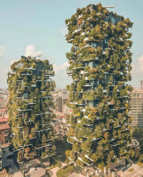 Biophilic design in architecture: Nature meets concrete - DesignWanted : DesignWanted Biophilic Architecture, Vertical Forest, Brutalism Architecture, Destination Voyage, Forest House, Green Space, Green Building, Vertical Garden, Interactive Design