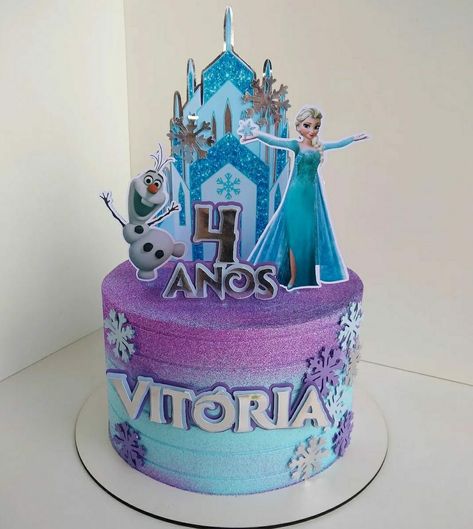 Birthday Kek, Frozen Elsa Cake Topper, Elsa Cake Toppers, Pastel Frozen, Elsa Cake Frozen, Frozen 6, Bolo Frozen, Animal Birthday Cakes, Elsa Cakes