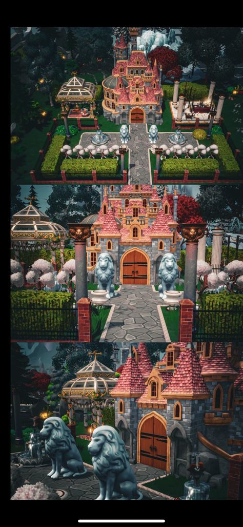 Dreamlight Valley Beast Castle, Dreamlight Valley Design Ideas, Disney Dreamvalley, Dreamland Ideas, Disney House Ideas, Disney Island, Deco Disney, Beast's Castle, Valley Game