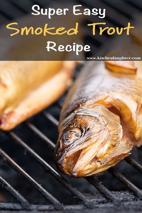 Smoke a Whole Trout with Butter and Lemon. Super Simple Steps to Make a Traditional Smoked Trout #BGE #BigGreenEgg #SmokedTrout #SmokedFish #Trout #Grill #Fish #Grilling #Smoker #Smoking Traeger Trout Recipes, Smokers Recipes, Whole Trout Recipes, Trout Fillet Recipes, Smoked Trout Recipe, Wood Pellet Grill Recipes, Whole Fish Recipes, Trout Recipe, Grilled Trout