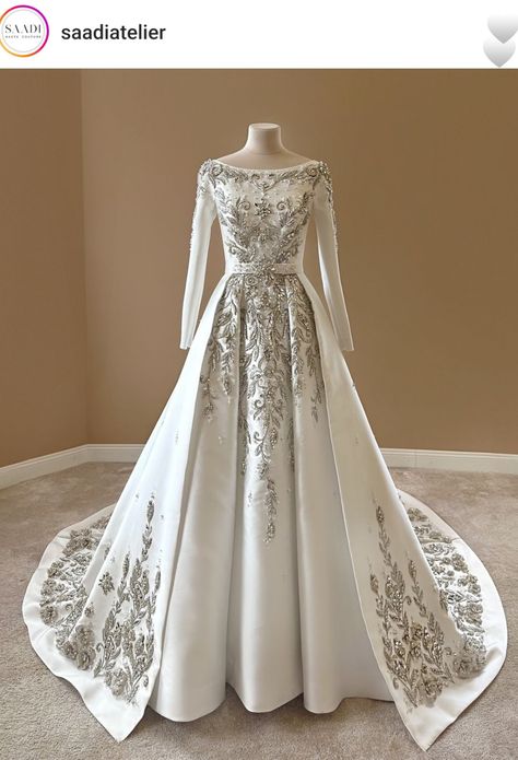 Habesha Wedding Dress, Atelier Wedding Dress, Habesha Wedding, Dress To Buy, Word Ideas, Modest Bride, Nikah Dress, Long Sleeve Bridal Gown, Elegant Bridal Gown