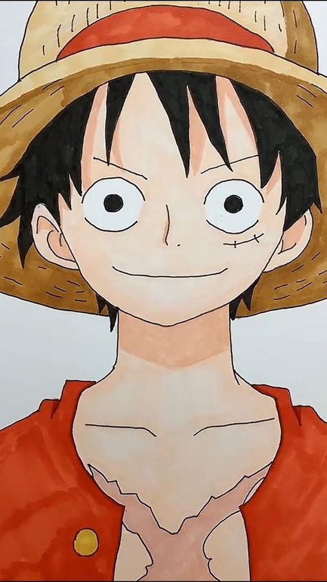 One Piece Drawing Ideas, Drawing Ideas Easy Doodles, Anime Drawings For Beginners, رسم كاريكاتير, Disney Canvas Art, Cute One Piece, Drawing Ideas Easy, Drawing Tutorial Face, Pencil Sketch Images