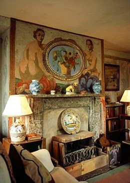 Charleston House, Charleston Gardens, Duncan Grant, Vanessa Bell, Bloomsbury Group, Charleston Homes, Virginia Woolf, East Sussex, Interior Paint