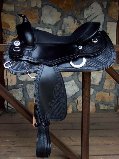 Black Western Saddle, Reining Saddle, Tack Board, Western Stuff, Western Saddles, Western Tack, Cowgirl Bling, Horse Gear, Horse Supplies