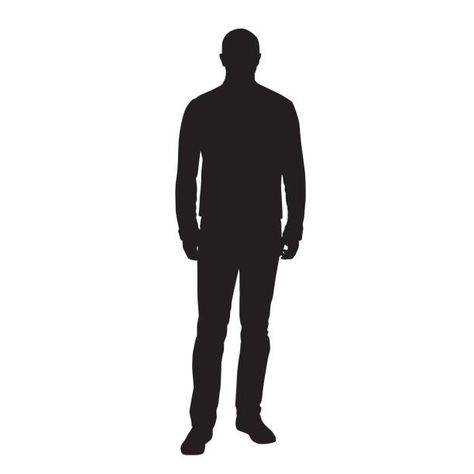 Man Standing Silhouette, Man Silouhette, Person Silhouette Standing, Guy Silhouette, Male Silhouette, Vector Illustration People, Picture Of A Person, Person Silhouette, Man Silhouette