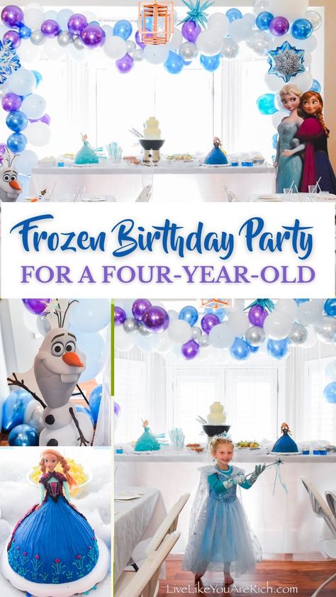 Throw the ultimate kids-themed Frozen birthday party! We share our top tips, supply list, and step-by-step guides for creating invitations, table settings, food ideas and even a homemade Anna and Elsa Barbie cake. Elsa Barbie Cake, White Chocolate Fountain, Elsa And Anna Birthday Party, Frozen Birthday Party Decorations, Anna Cake, Elsa Birthday Party, Birthday Party Table Decorations, Frozen Kids, Anna Birthday