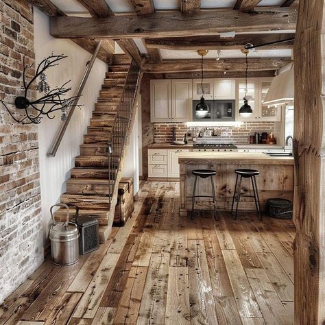 Small Cottage Interiors, Design Casa Piccola, Tiny House Interior Design, Tiny House Loft, House Loft, Building A Tiny House, Tiny House Inspiration, Blue Cottage, Shed Homes