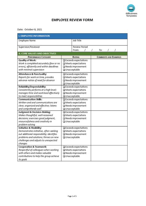 Employee Forms Templates, Employee Review Form Free Printable, Work Review Template, Employee Self Evaluation Form Templates, Employee Feedback Form, Standard Work Template, Employee Review Form, Employee Evaluation Form Free Printable, Employee Reviews Samples