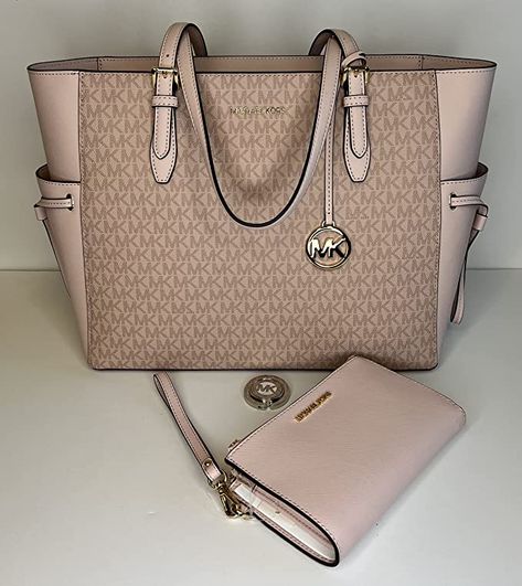 Michael Kors MICHAEL Michel Kors Gilly Large Drawstring Travel Tote bundled with Double Zip Wristlet Purse Hook Sangria Red, Purse Hook, Wristlet Purse, Pink Purse, Sell On Amazon, Travel Tote, Purses Michael Kors, Sangria, Sleek Design