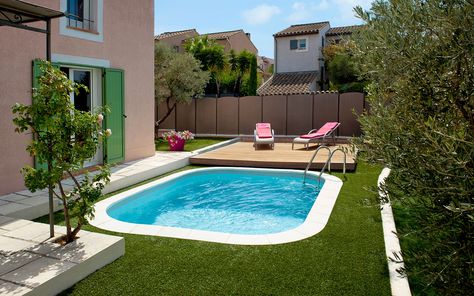 Ideas Para Decorar Jardines, Mini Swimming Pool, Swimming Pool Kits, Kleiner Pool Design, Pools For Small Yards, Leisure Pools, Small Swimming Pools, Diy Swimming Pool, Mini Pool