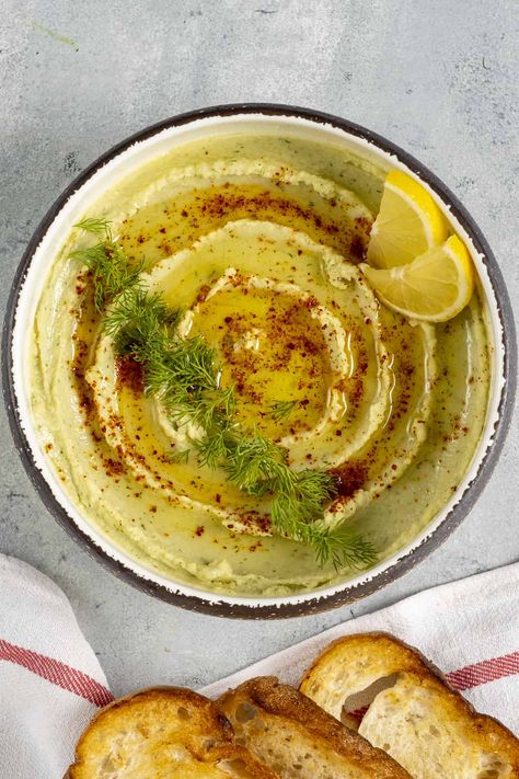 Dried fava bean dip is a great alternative to hummus. Easy to make from scratch. #favabeandip #favadip #favarecipe Turkish Mezze Platter Ideas, Mezze Platter Ideas, Dried Fava Beans, Cilantro Lime Hummus, Chickpea Pesto, Hummus Easy, Fava Beans Recipes, Probiotic Recipes, Wow Recipes