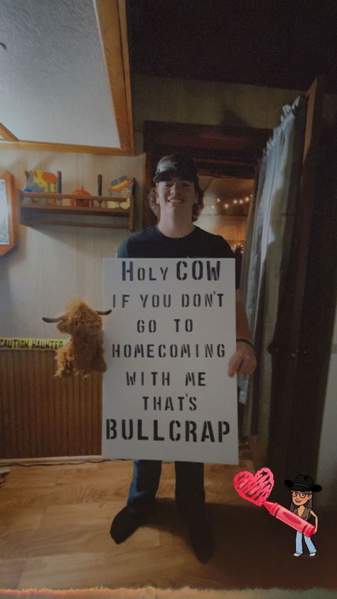 Hunting Dance Proposals, Country Winter Formal Proposal, Promposal Ideas Country, Snowball Dance Proposals, Funny Dance Proposals, Homecoming Proposal Ideas Country, Western Hoco Proposal, Hoco Signs For Guys, Cute Hoco Ideas