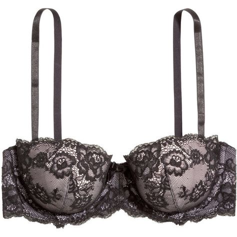 H&M Lace balconette bra (62 BRL) ❤ liked on Polyvore featuring intimates, bras, black, shelf bra, lacy bras, h&m bras, underwire bra and lace shelf bra H&m Lingerie, Ladies Bra, Lace Balconette, Lacy Bra, Wardrobe Planning, Beautiful Bra, Black Lace Bra, Lace Lingerie Set, Balconette Bra