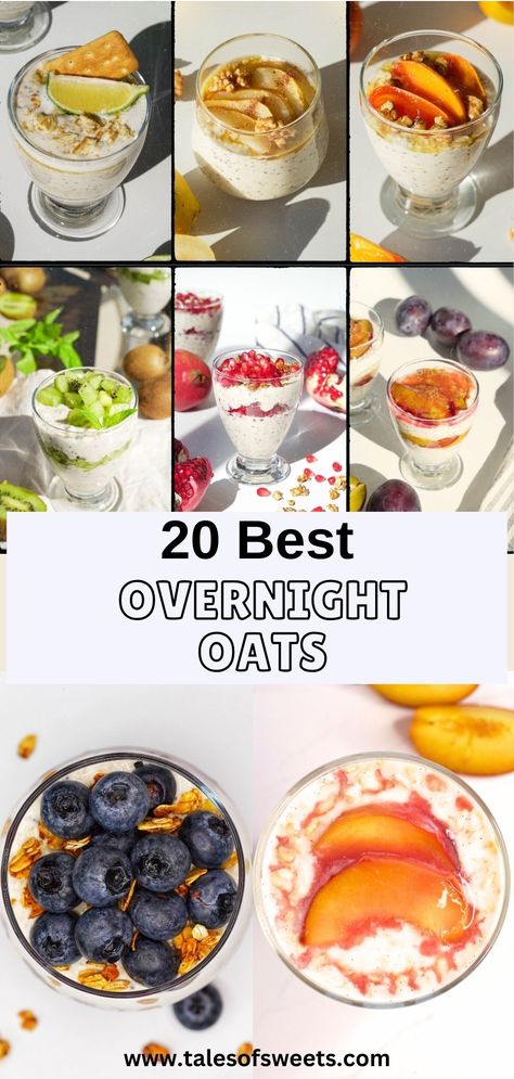 gluten free peach cobbler Overnight Oats Without Fruit, Overnight Oats With Quinoa, Fruity Overnight Oats, Unique Overnight Oats, Oatmeal Overnight Recipe, Oats Overnight Recipes, Maple Brown Sugar Overnight Oats, Oatmeal Jars Overnight, The Best Overnight Oats