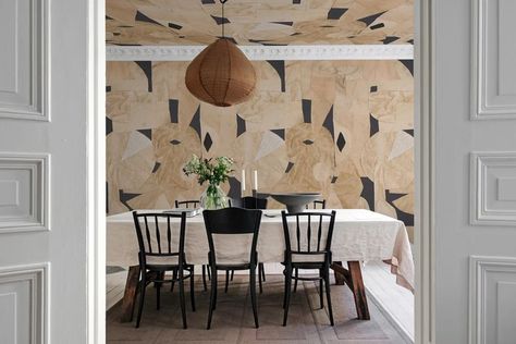 Wallpaper On The Ceiling, Marie Olsson Nylander, Sand Wallpaper, Wallpaper Ceiling, Custom Wall Murals, How To Hang Wallpaper, Bold Wallpaper, Wallpaper Trends, The Ceiling