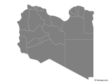 Libya Map, Libya Flag, Outline Format, Map Png, Map Vector, Libya, Vector Free, Map, Grey