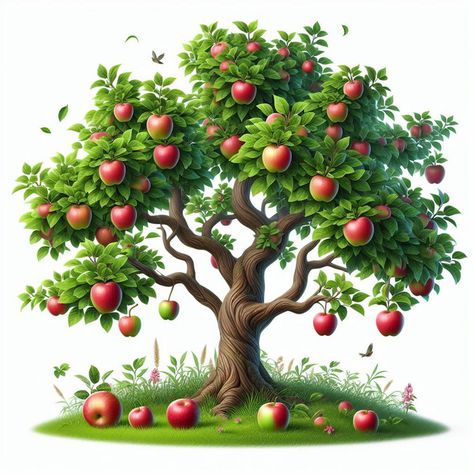 Apple Animation, Tree Cartoon Images, Tree Transparent Background, Free Cartoon Characters, Background Png Images, Buddha Art Drawing, Les Sons, Whatsapp Profile Picture, Marketing Poster