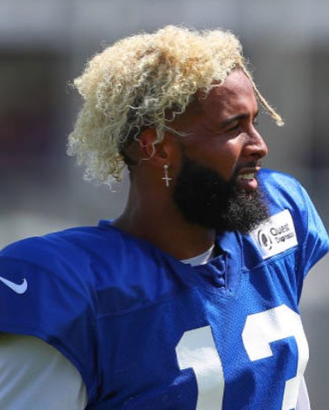 Odell Hair, Fade Haircut Curly Hair, Odell Beckham, Men Faces, Haircut Curly, Odell Beckham Jr, Beckham Jr, Ny Giants, Curly Hair Men