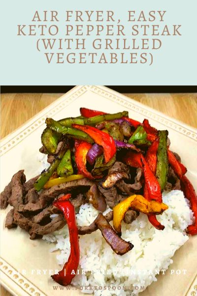 Keto Pepper Steak, Air Fryer Easy, Fried Peppers, Pepper Steak Recipe, Air Fryer Steak, Vegetable Prep, Air Fry Recipes, Pepper Steak, Air Fryer Dinner Recipes