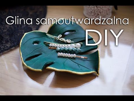 DIY glina samoutwardzalna LIŚĆ MONSTERY i inne NOCNY MOTYL - YouTube Beading Jewelery, Lego