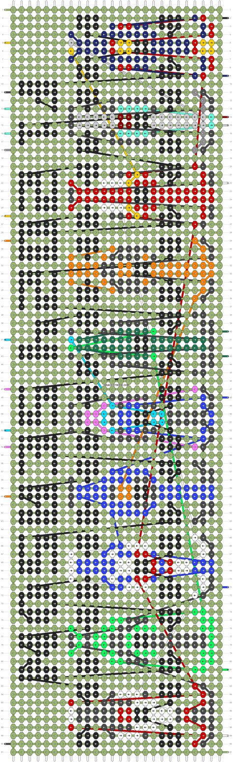 Alpha pattern #169650 | BraceletBook String Bracelet Patterns, Bracelet Keychains, Grand Prix Racing, Pixel Art Grid, Diy Bracelets Patterns, Pixel Pattern, Alpha Pattern, String Bracelet, Alpha Patterns