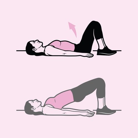 4 exercises for hip strength-lying on the ground raising her hips is one Cable Flys, Strawberry Protein Shake, Yogurt With Granola, Dumbbell Bench Press, Yam Fries, Hip Fat Workout, Lat Pulldowns, Hip Strengthening, Hip Strengthening Exercises