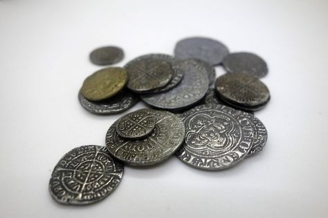 Medieval money | Castellogy Silver Penny, Medieval England, Medieval Period, Tower Of London, British Museum, Wales England, Gold Coins, Silver Coins, Middle Ages