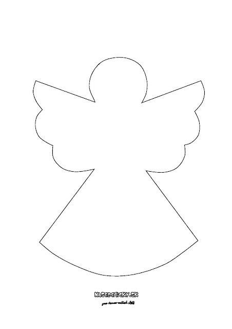 Angel Template, Ideas Souvenirs, Angel Outline, Christmas Applique Patterns, Printable Christmas Ornaments, Angel Coloring Pages, Christmas Ornament Template, Christmas Angel Crafts, Free Printable Crafts