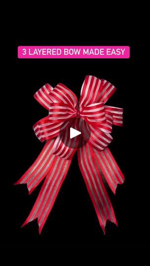 31K views · 549 reactions | SIMPLE and EASY 3 LAYERED BOW Using Wired Ribbon! #mariescookncraft #diy #bows #crafting #fyp #fbreels23 #fbreelsvideo #reelsfb #reelsvideo #reelsviral #ribbon #christmasdecor | Marietta Ramos | Marietta Ramos · Original audio Bow Wired Ribbon Diy, Layered Bows Diy, Wire Ribbon Bow Diy, Diy Ribbon Bows, Christmas Bows Diy, Layered Bow, Making Bows, Bows Diy Ribbon, Diy Bows