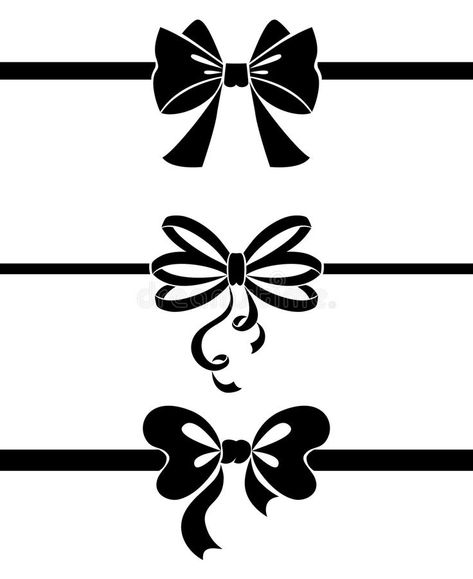 Pop Up Flower Cards, Scrapbook Overlay, Bow Tattoo, Nail Drawing, Mickey Mouse Art, Silhouette Stencil, Silhouette Portrait, Bow Set, Black Ribbon