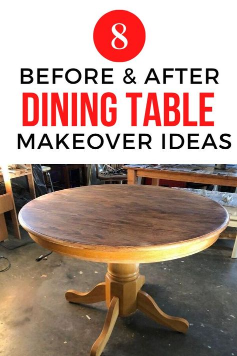 dining table makeover painted furniture ideas. Upcycle dining table. 8 dining table makeover diy ideas. Farmhouse dining table makeover ideas for cheap. Thrift store dining table makeover. #hometalk Dining Table Makeover Ideas, Upcycle Dining Table, Farmhouse Dining Table Makeover, Repurposed Dining Table, Table Makeover Ideas, Dining Table Redo, Painted Furniture Ideas, Diy Dining Room Table, Dining Table Makeover