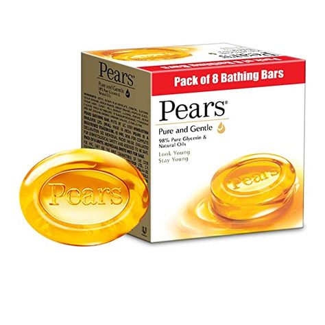 Pears Pure And Gentle Bathing Bar 125g (Pack Of 8) Pears Soap, Tea Tree Oil Soap, Dove Cream, Soap Packing, Mild Cleanser, Simple Life Hacks, Body Soap, Beauty Soap, Soap Bar