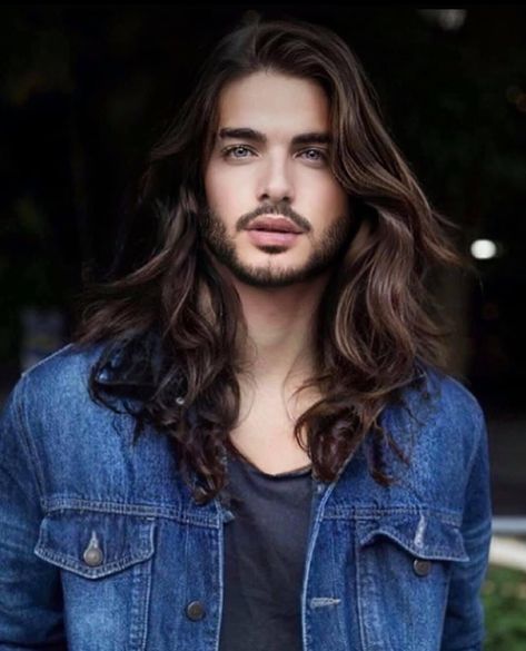 Long Brown Hair Men, Brown Hair Male, Style Long Hair, Brown Hair Green Eyes, Brown Hairstyles, Brown Hair Men, Hair Male, Long Brunette Hair, Wavy Hair Men