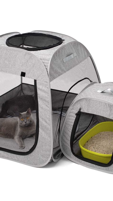 Give your furbabies a safe and fun space with the Tenrai Portable Cat Playpen! Perfect for indoor and outdoor adventures, this foldable pet tent keeps them entertained and safe. Kitten And Puppy, Cat Playpen, Pet Tent, Cat Tent, Cat Houses, Kittens And Puppies, Cat Room, Cat House, Puppy Dog